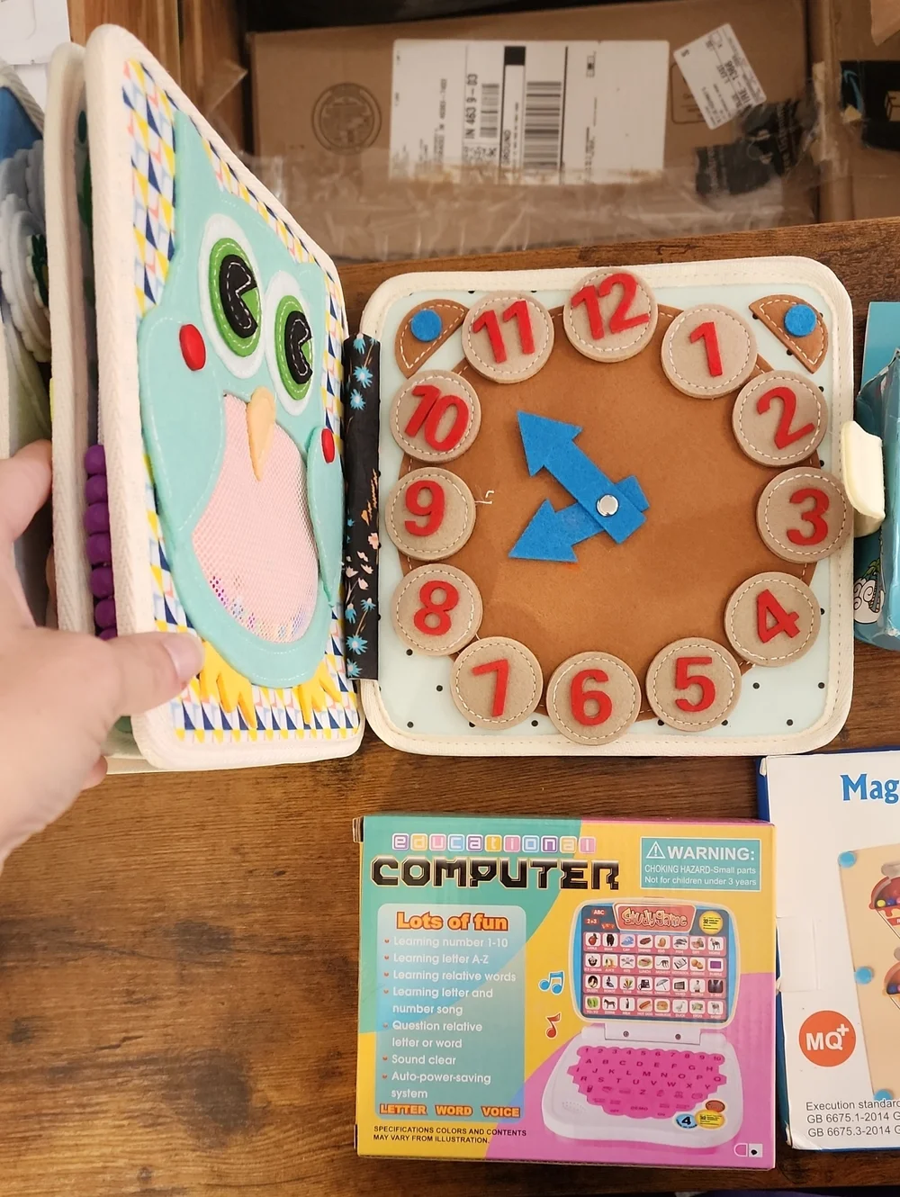 Bundle, 5 Hedgehog Travel Book, Camera, Sandbox/pool, Computer, Magnetic Puzzle